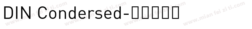 DIN Condersed字体转换